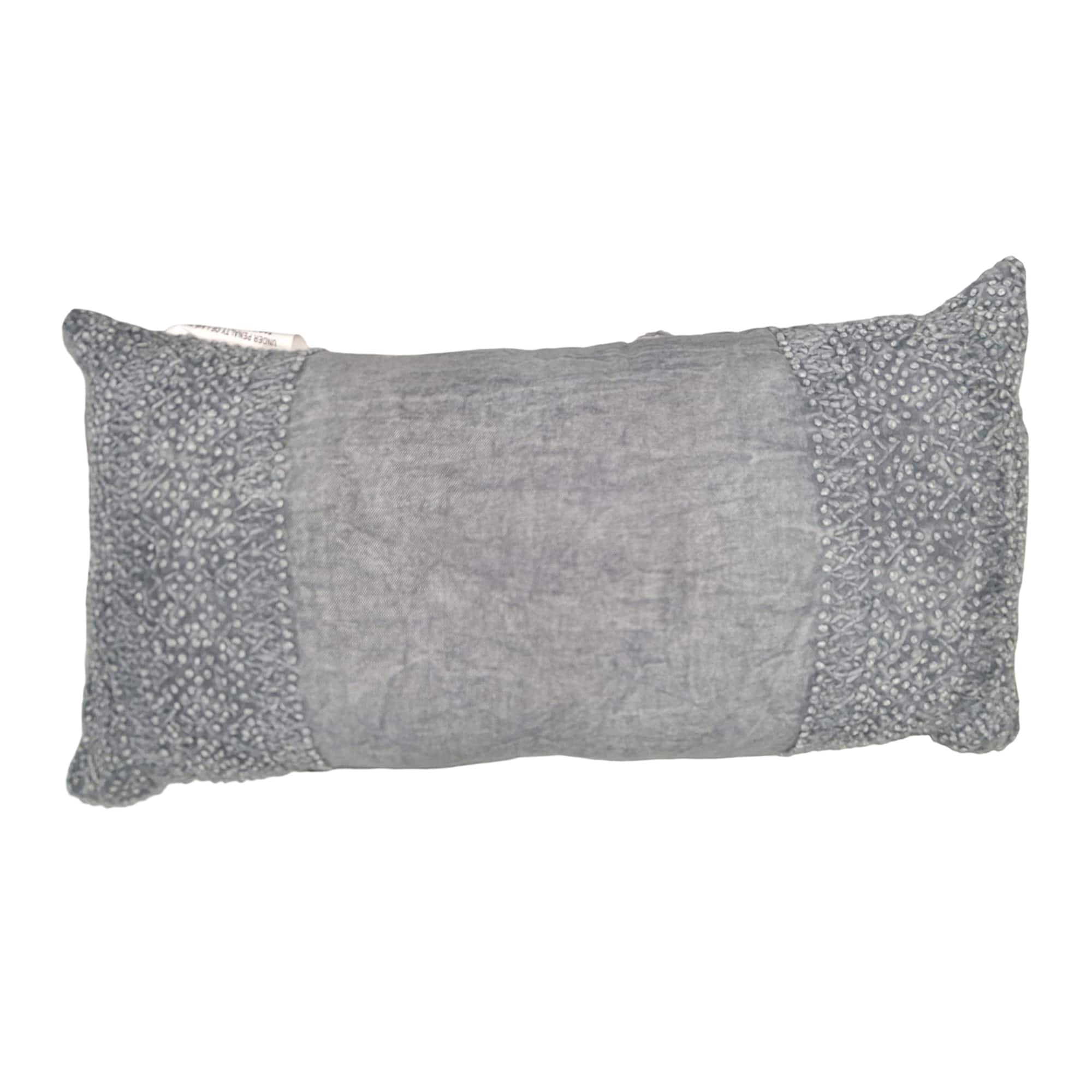 22" x 12" Blue French Knot Throw Pillow by Ashland®